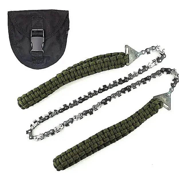 Туристическая цепная пила Base Camp Paracord Saw Зеленый - фото 2