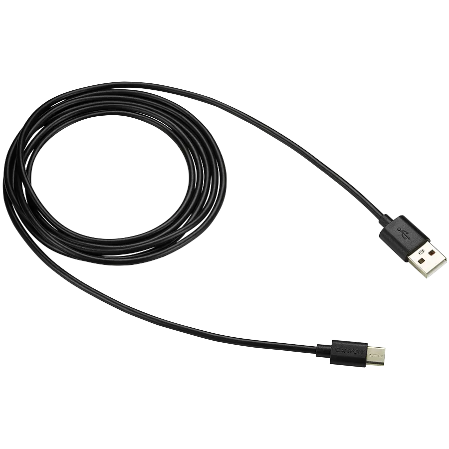 Кабель USB Type-C Canyon Charge & Data USB Type-C Чорний 1.8m (CNE-USBC2B) - фото 2