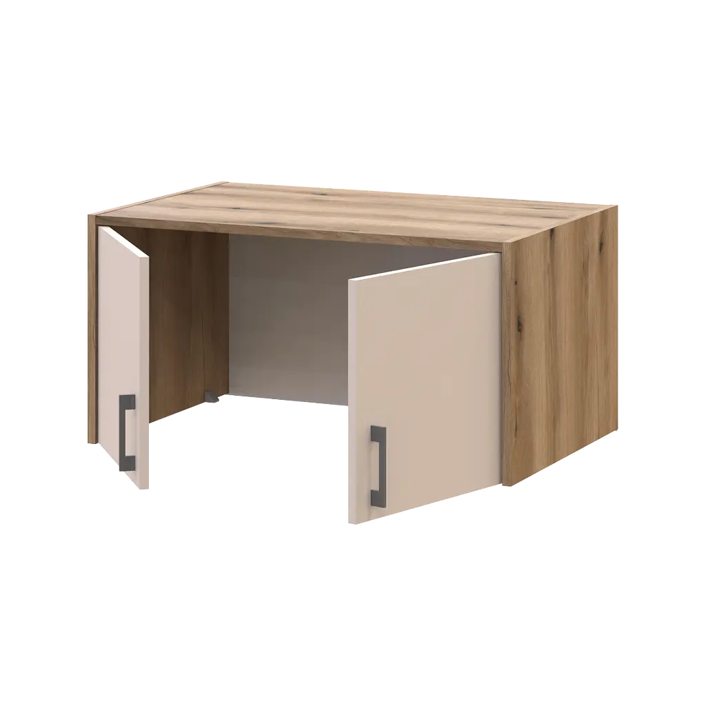 Шафа для одягу Doros Ронді з антресолей Дуб Артизан/Кашемір 2ДСП 82х52х236 (80737809) - фото 8