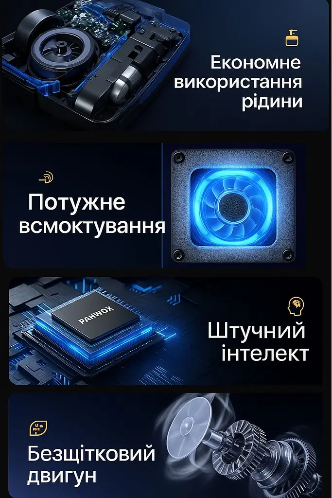 Робот для миття вікон Bluetooth SZ4-02 на 4 струмені розпилення з додатком на телефон - фото 8