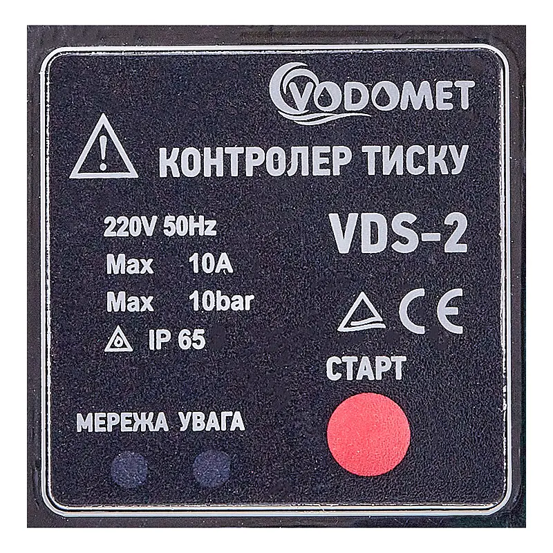 Контролер тиску Vodomet VDS-2 електронний для насоса (Бріо) 1,1кВт, 1" VO4203 - фото 4
