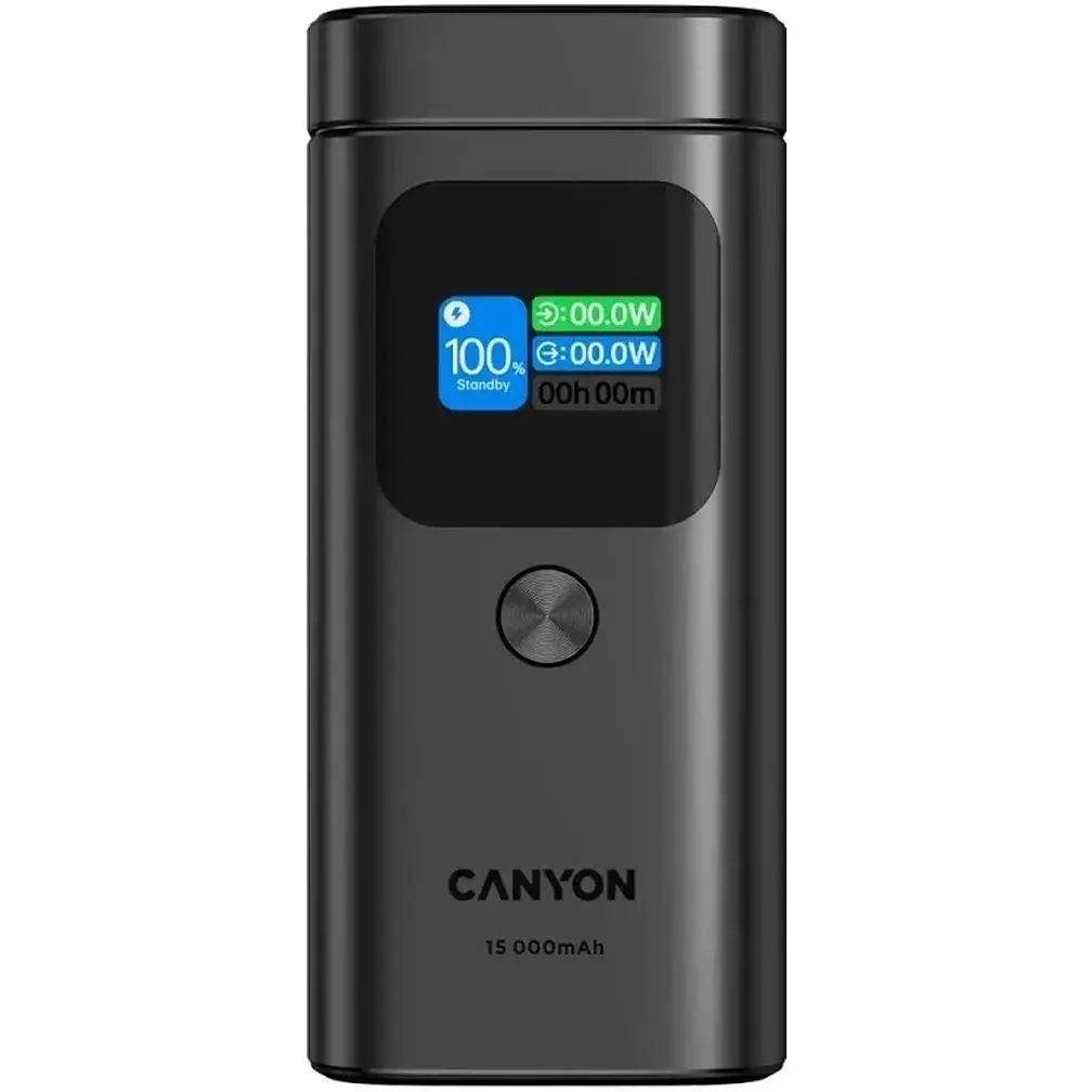 Батарея універсальна Canyon 15000mAh OnPower 150 Qi2 magnetic Grey (CNS-CPB150DG)