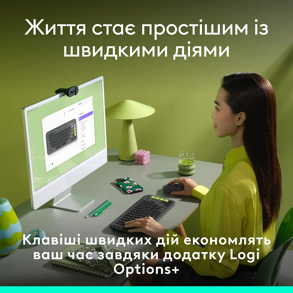 Клавіатура POP Icon Keys Graphite UKR (L920-013157) Logitech teh0022916 - фото 7