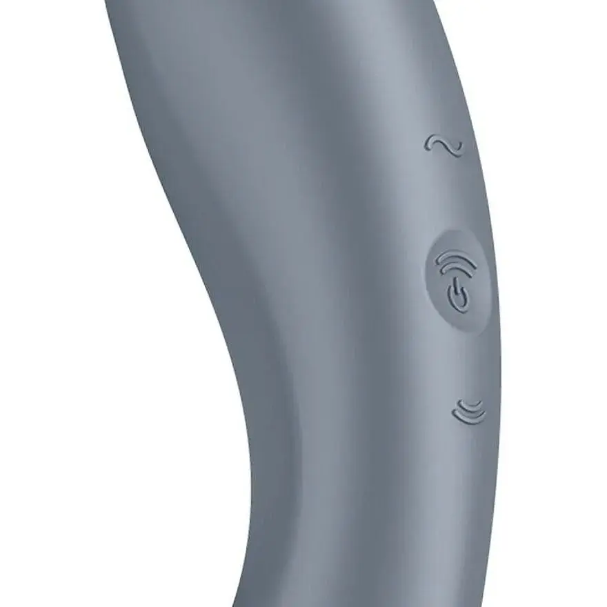 Вакуумный стимулятор с вибрацией Satisfyer Curvy Trinity 1 BlueGrey 3 в 1 - фото 4