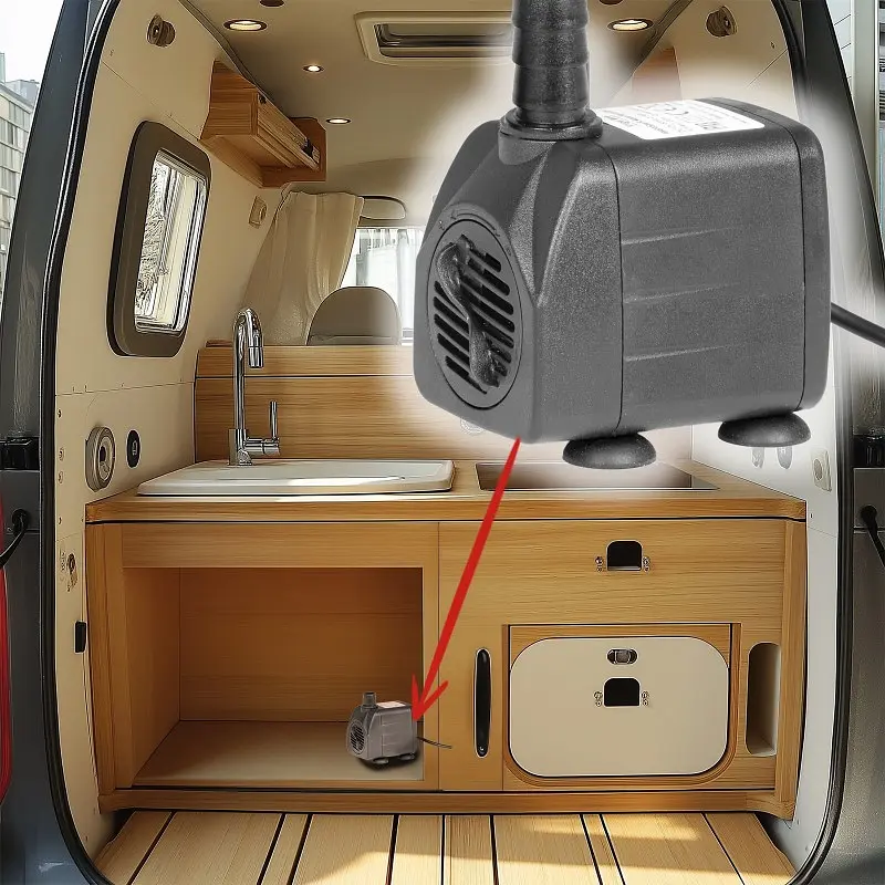 Помпа підйомна Kruger Meier HydroSpark 1750 - міні насос 12V, 1500 л/год - фото 7