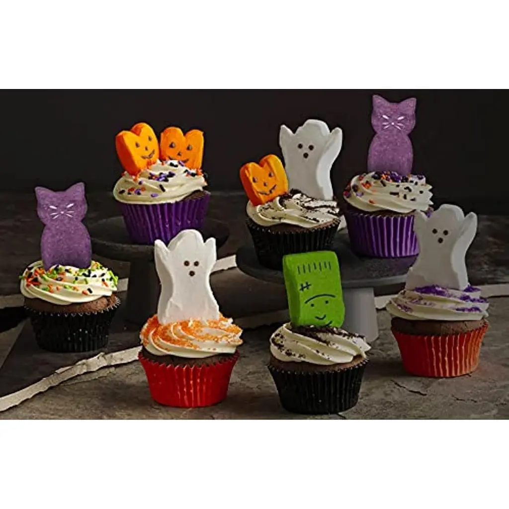 Маршмеллоу Peeps Marshmallow Candy Halloween Green Frankenstein Monster 3шт, 42г - фото 10