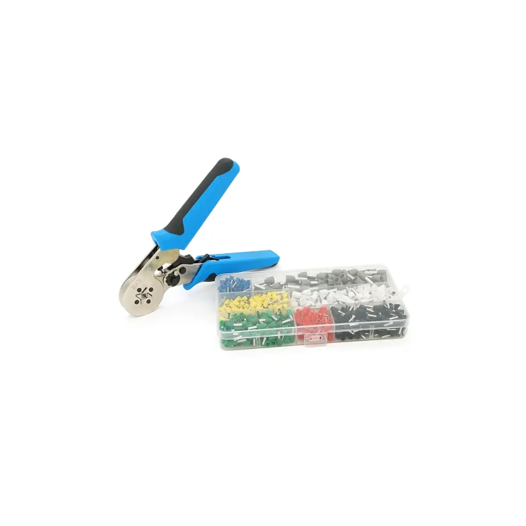 Затискач для клем CINLINELE HCS8 10S, blue, набір наконечників VE0508 VE7508 VE1008 VE1508 VE2508 VE4009 VE6102 (HCS8 10S+VE780) - фото 2