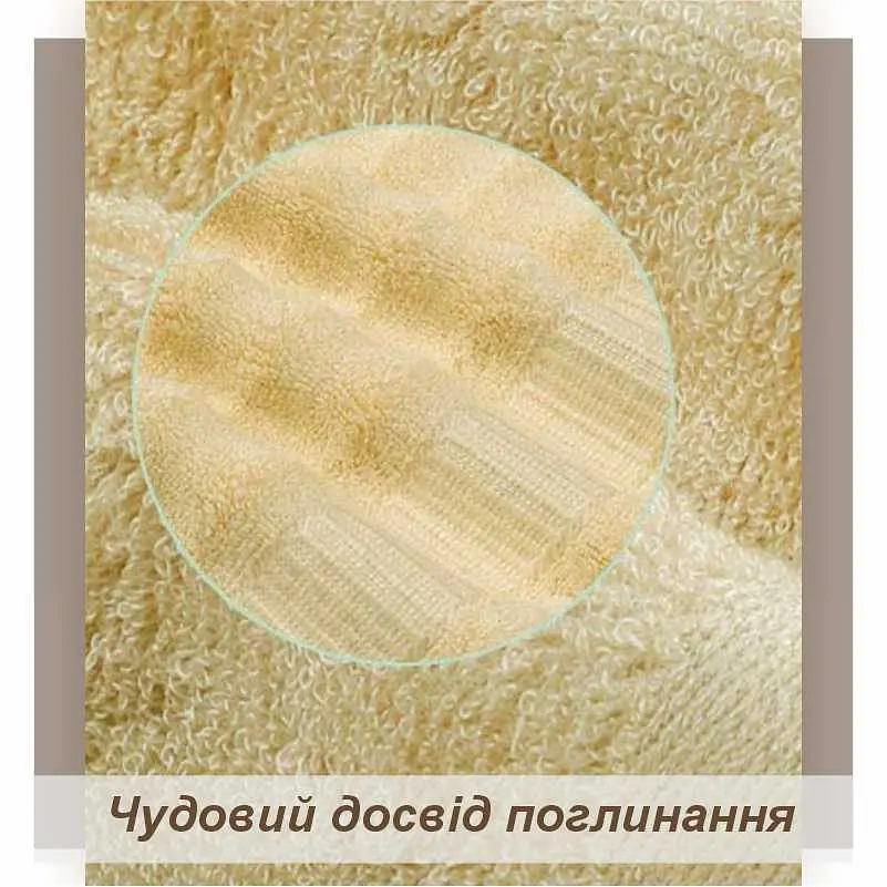 Набор полотенец Lovely Svi 3 шт.:70 x 140 см, 50 x 90 см, 33 x 33 см Свет Коричневый (701403) - фото 5