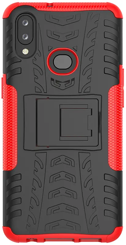 Чохол-накладка TOTO Dazzle Kickstand 2 in 1 Case Samsung Galaxy A10s Red - фото 2