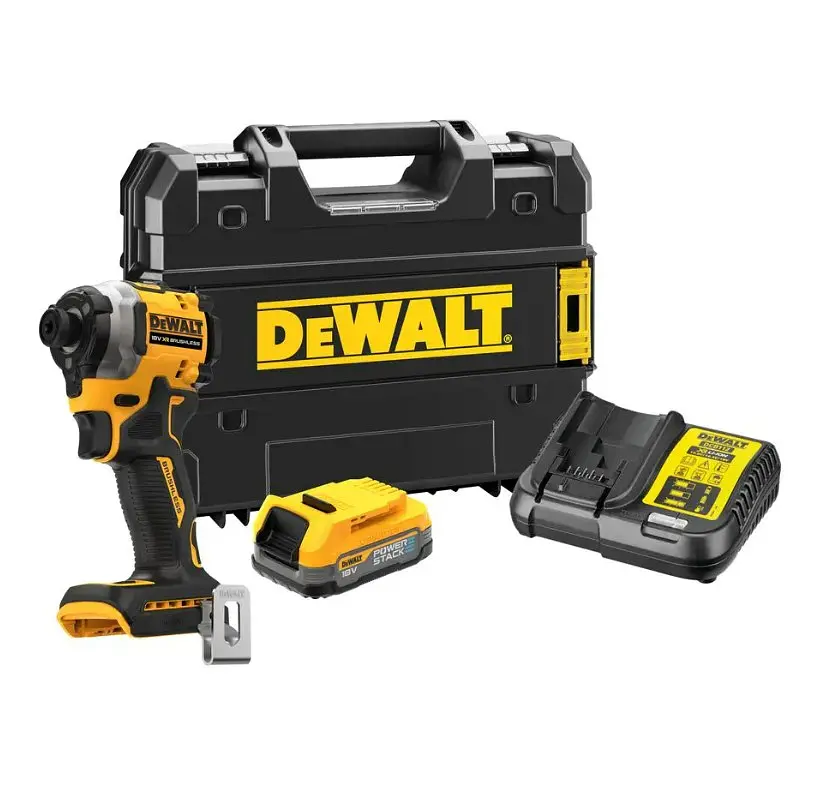 Шурупокрут акумуляторний ударний DeWalt з АКБ та ЗП DCF850E1T - фото 2