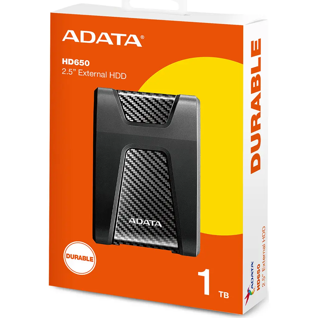Внешний жесткий диск ADATA DashDrive Durable HD650 1TB Black (AHD650-1TU31-CBK) [120343] - фото 5