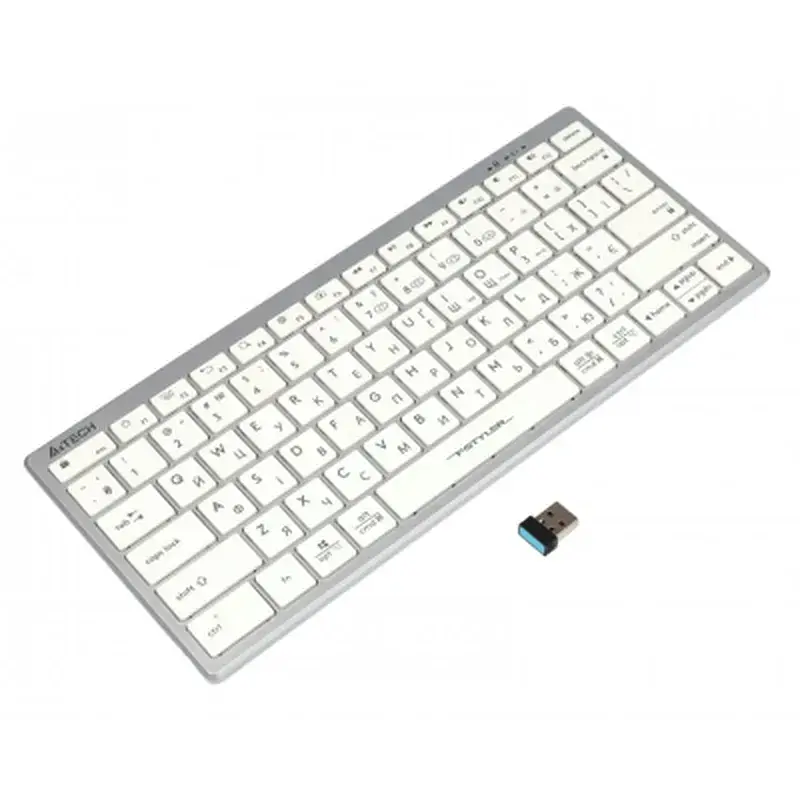 Клавіатура A4Tech FBX51C Wireless/Bluetooth White (4711421972987) - фото 4
