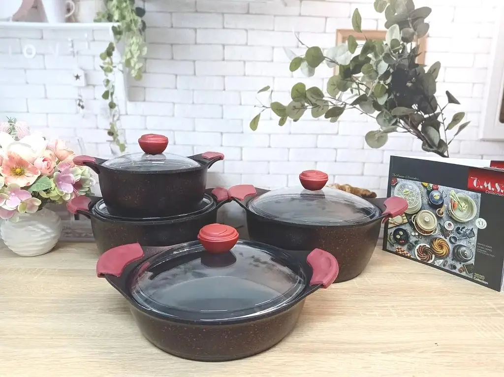 Набір посуду O.M.S. Collection 3006 Black 8 предметів