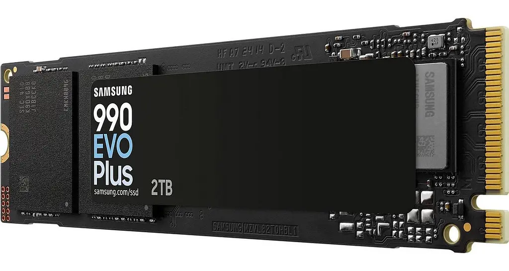 Накопичувач SSD 2ТB Samsung 990 EVO Plus M.2 2280 PCIe 5.0 x2 NVMe V-NAND TLC (MZ-V9S2T0BW) - фото 4