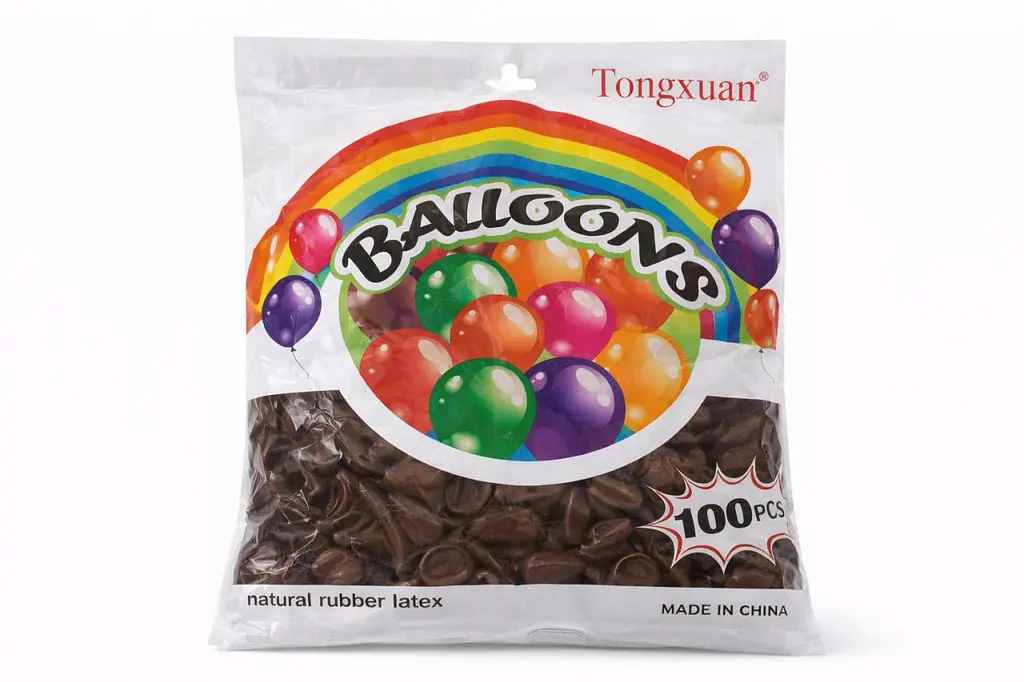 Воздушные надувные шары Tongxuan набор 12 дюймов 100 шт товары атрибутика для праздника Коричневый - фото 2