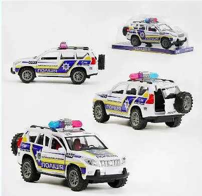 Джип ТехноК Поліція України TK- 0223 (36/2) TK Group, інерційний механізм, відчиняються двері та багажник - фото 3