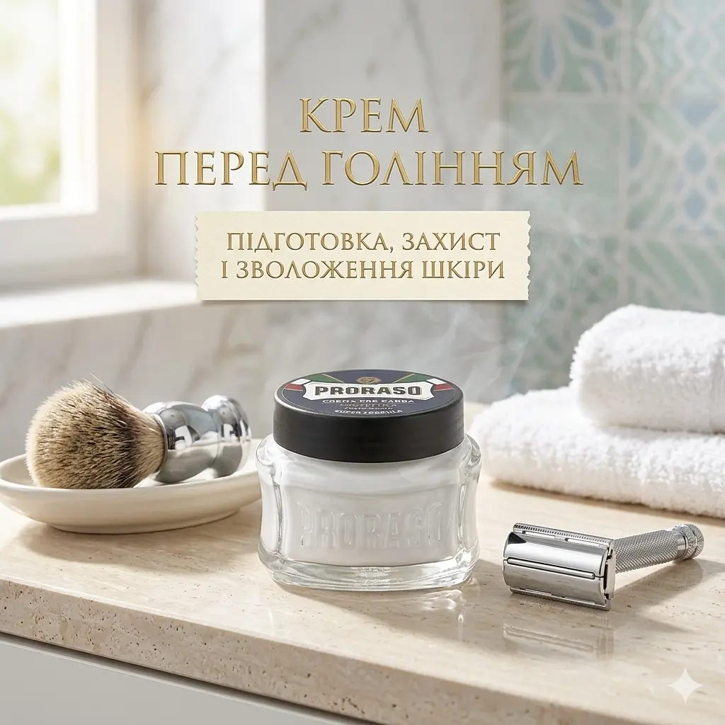 Крем перед голінням для жорсткої щетини PRORASO з алое і вітаміном Е 100 мл (400502) - фото 3
