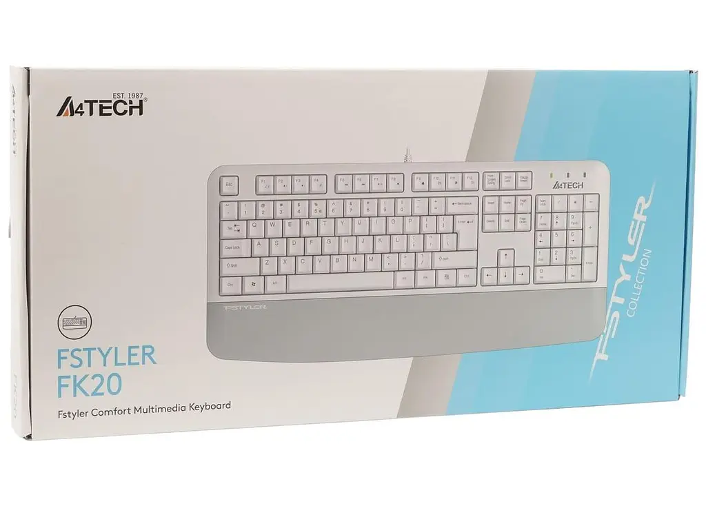 Клавиатура A4Tech Fstyler FK20 USB White (FK20 (White)) - фото 4