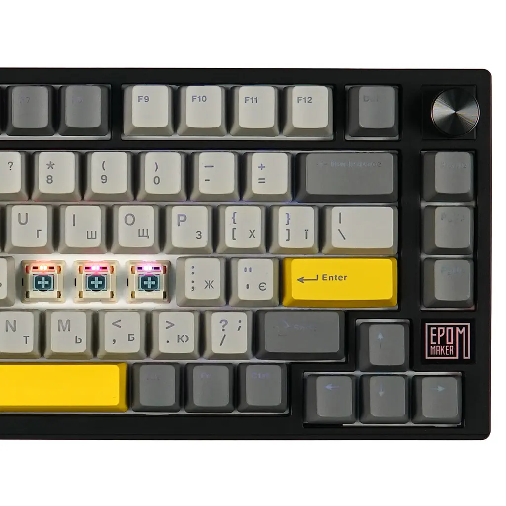 Клавіатура Epomaker TH80 SE Budgerigar V2 Black механічна бездротова (TH80-SE-B-BV2) - фото 6
