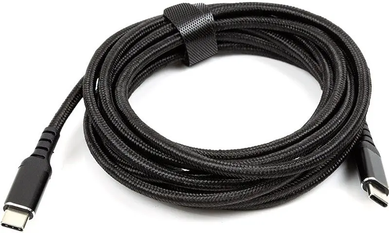 Кабель San Guan USB Type-C - USB Type-C (M/M) PD 60W, 3 м, Black (CA914104) - фото 3