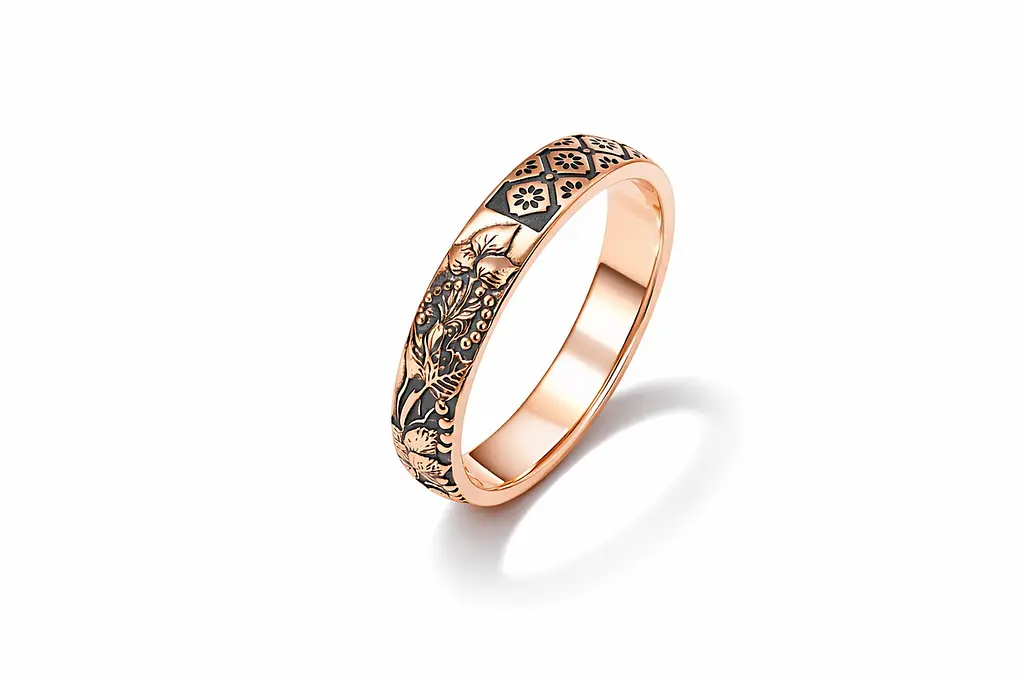 Каблучка з традиційним українським орнаментом К-0627 15.5