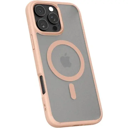 Прозорий чохол Spigen Ultra Hybrid MagSafe Frost Rose Titanium для iPhone 16 Pro (ACS08694) - фото 4