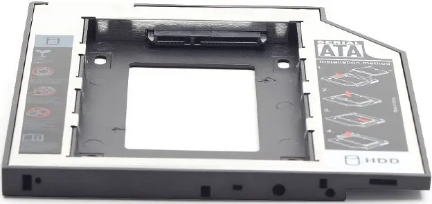 Адаптер Gembird для HDD/SSD 2.5" у відсік CD-ROM приводу ноутбука 9.5мм (MF-95-01) - фото 3