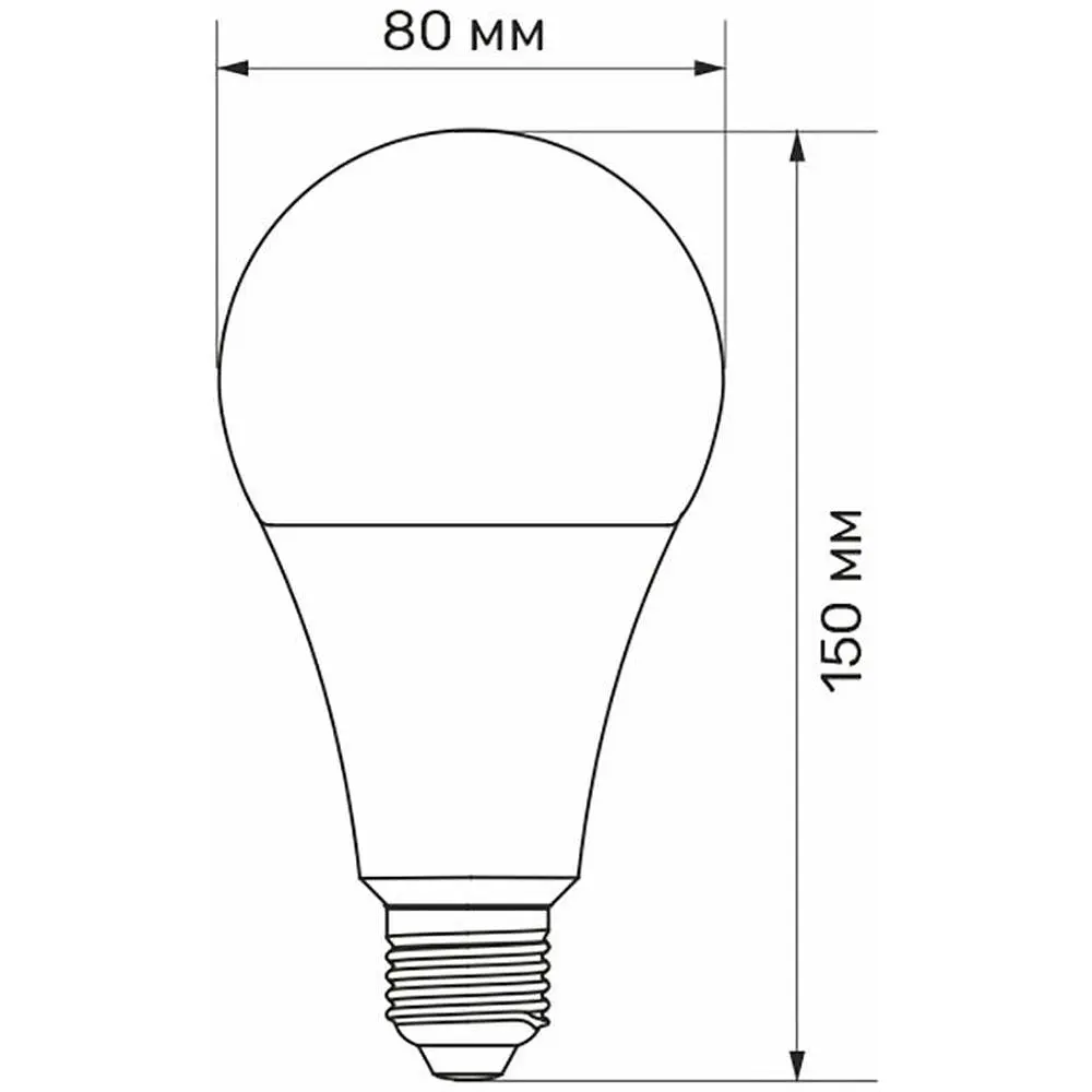 LED лампа Titanum A80 18W E27 4100K (TLA8018274) - фото 3