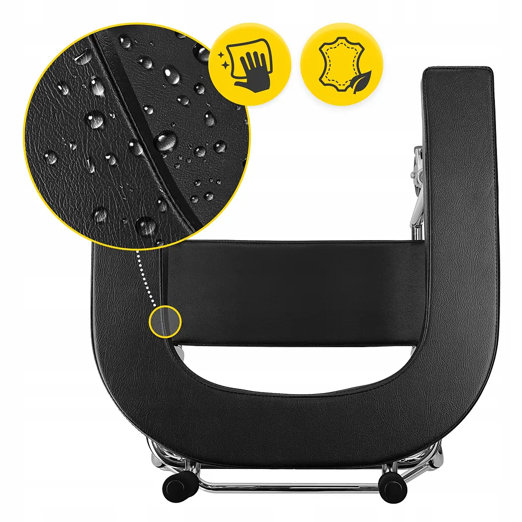 Реабілітаційні ходунки 4FIZJO з опорою під лікті, складні Black (P-5905973406543) - фото 6