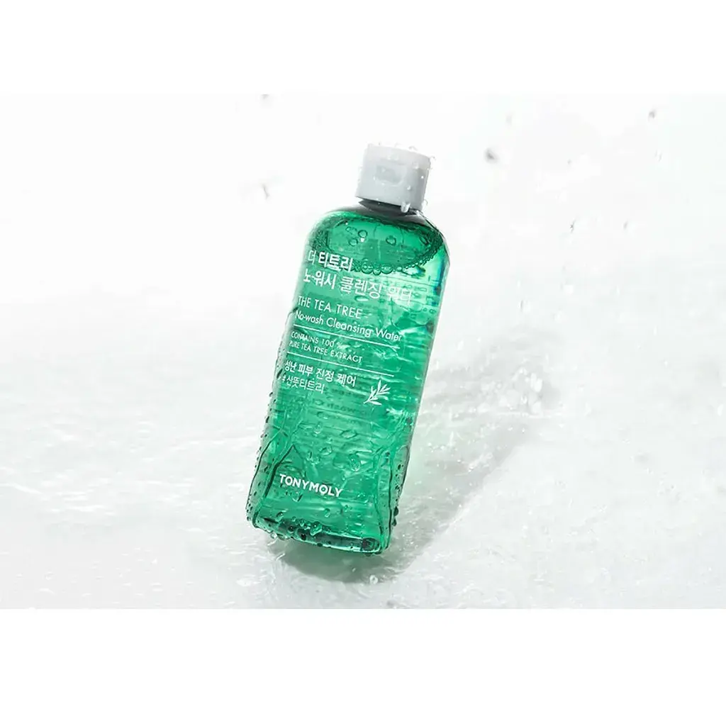 Вода для обличчя Tony Moly Cleansing Water Theatre No Wash Очищення без змивання з чайним деревом, 300 мл - фото 4