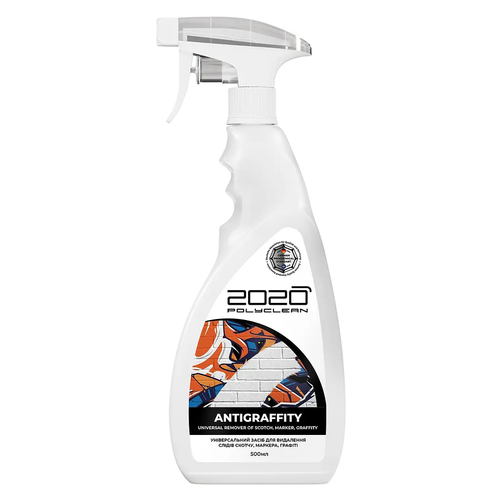 Універсальний засіб Polyclean 2020 Antigraffity для видалення слідів скотчу, маркера, графіті 500 мл - фото 1