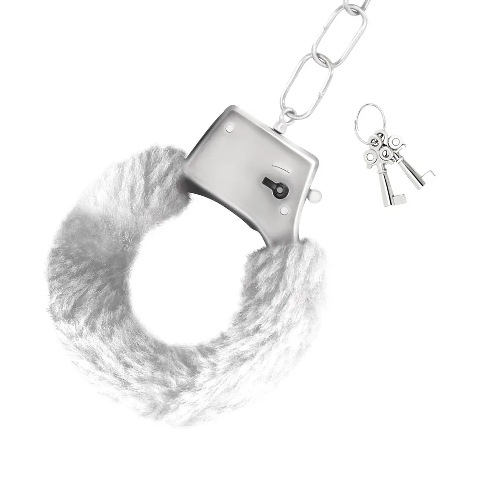 Наручники Crushious Love Cuffs Furry (белый) - фото 3