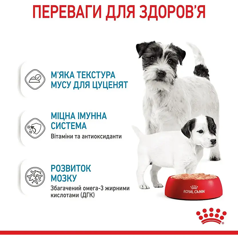 Влажный корм для беременных собак и щенков Royal Canin Starter Мother & Вabydog Мousse 195 г (4077002) - фото 4