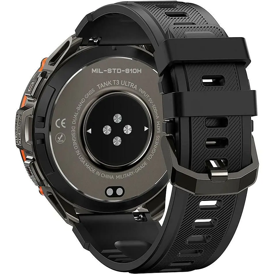 Смарт-годинник Kospet Smart watch Tank T3 Ultra Black Special Edition - фото 5