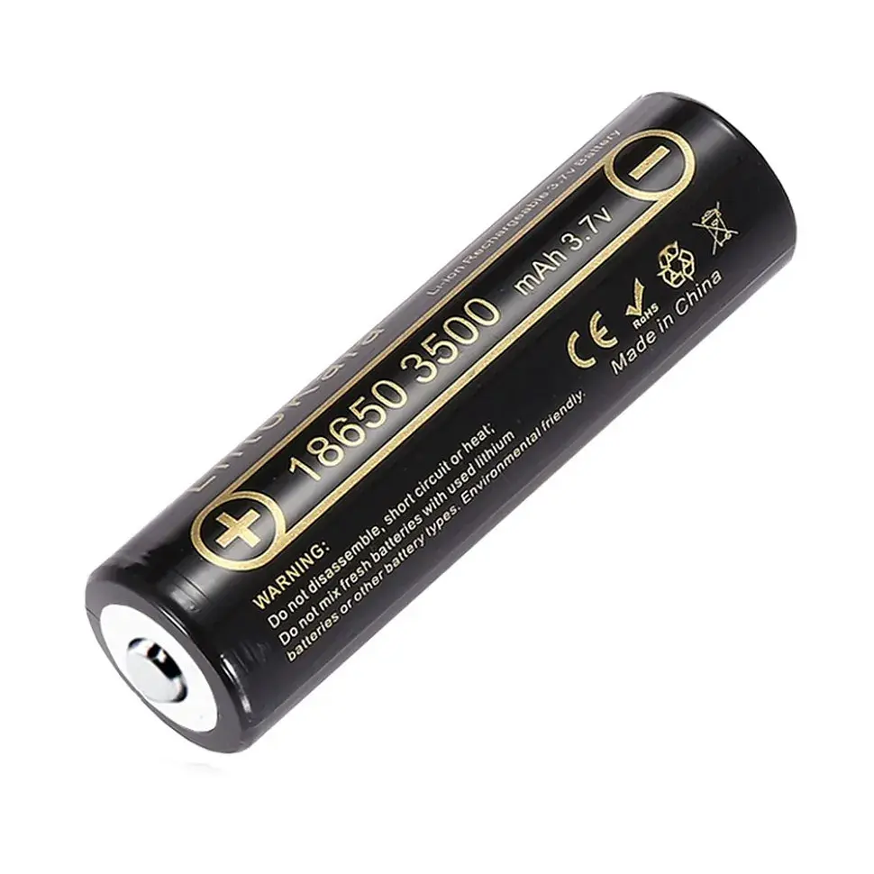 Акумулятор 18650 3500mah (3300-3500mah), 3.7V(2.75-4.2V), Black Liitokala (Lii-35A-JT)