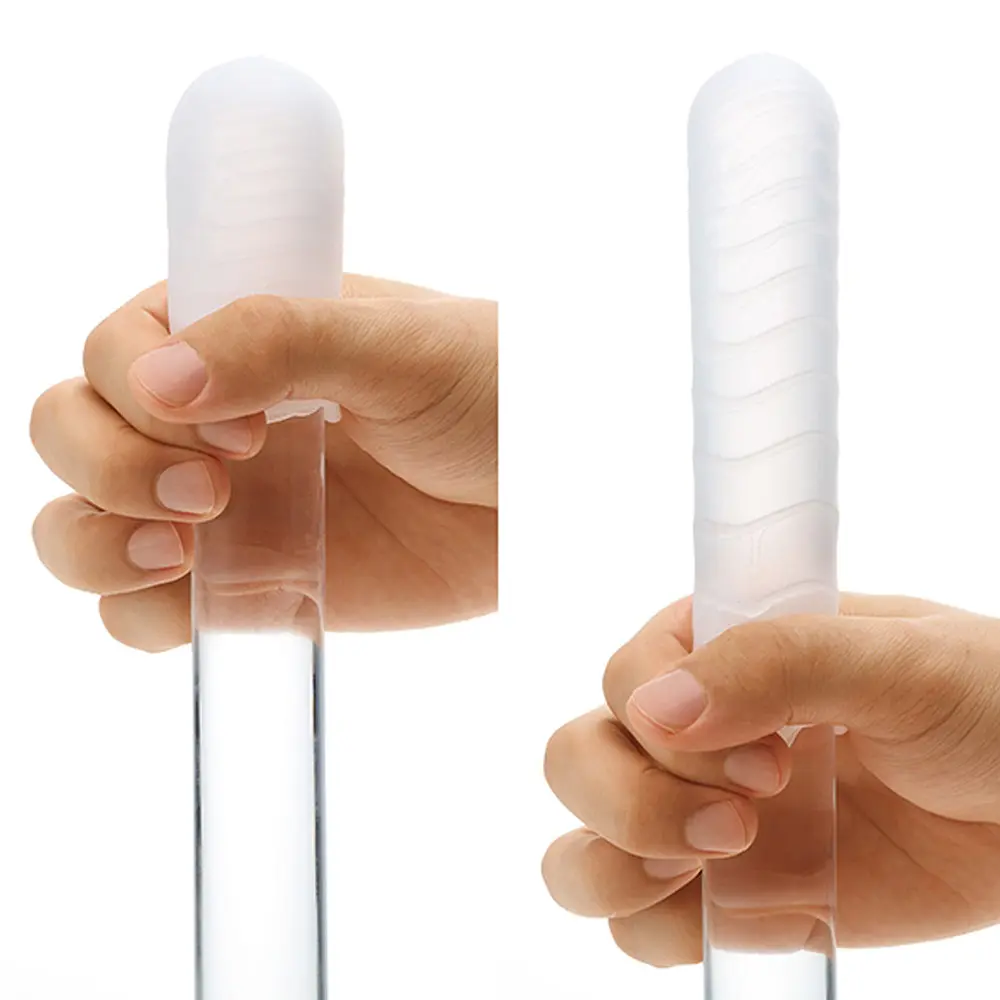Мастурбатор Tenga Pocket Wave Line білий - фото 4