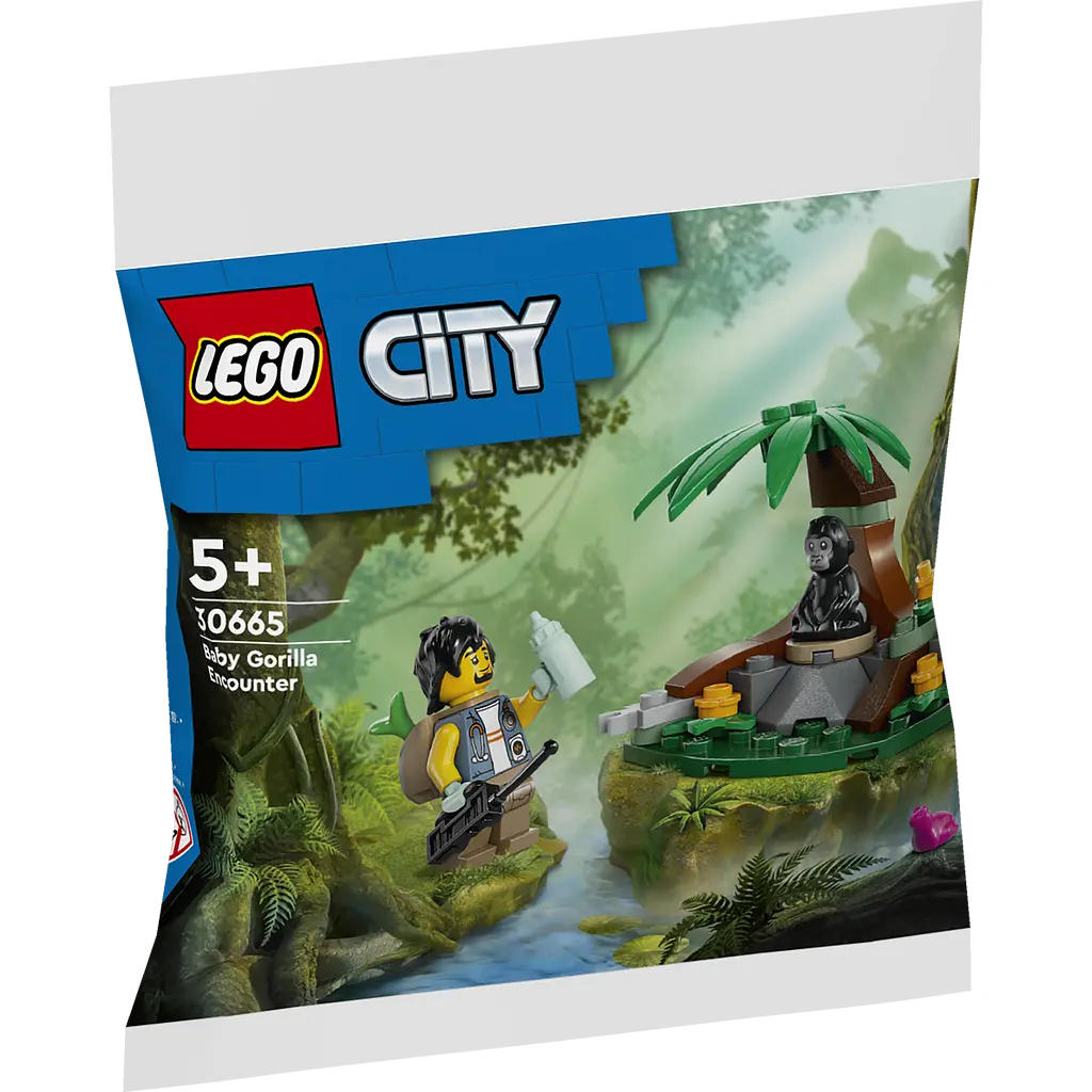 Конструктор LEGO City Зустріч із малям горили 34 деталі (30665) - фото 3