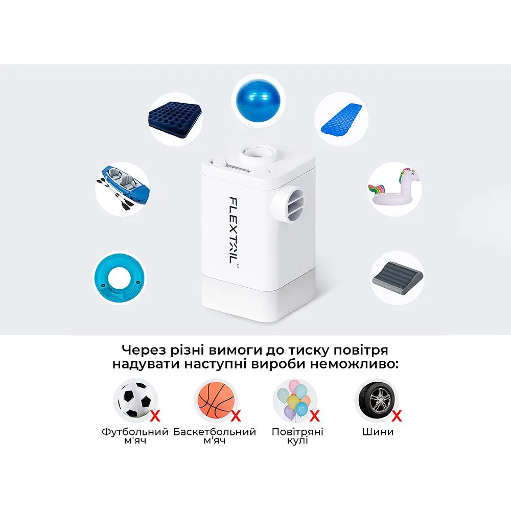 Насос-ліхтар-powerbank кемпінговий Flextail Max Pump 2 Plus, помаранчевий - фото 5