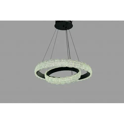 Люстра лед підвісна Linisoln 1532-60*40 BK метал, акрил, LED-стрічка, 60*40 см, 90 Вт - фото 3