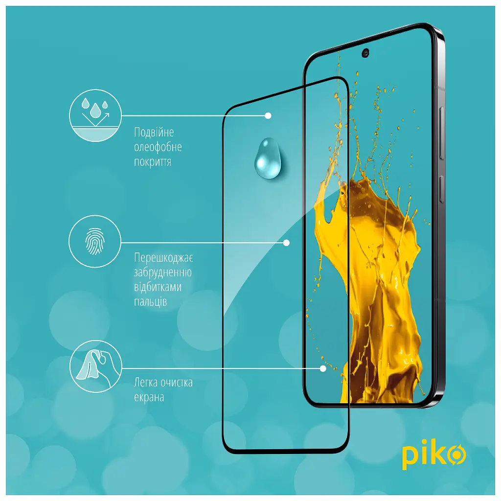 Стекло защитное Piko Full Glue Xiaomi 14 Black (1283126591242) - фото 4
