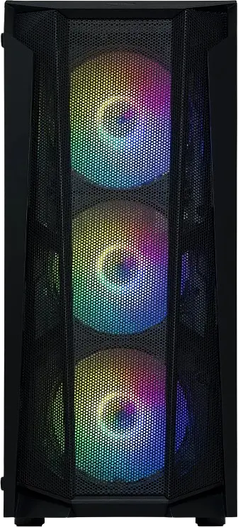 Корпус QUBE Borey RGB Black (BOREY_F5NU3) - фото 2