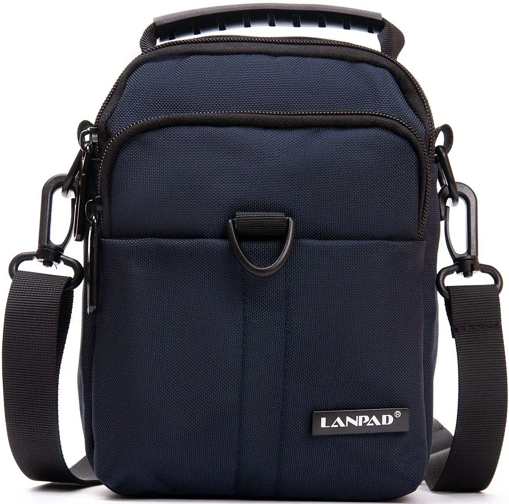 Сумка чоловіча Lanpad на плече Синя