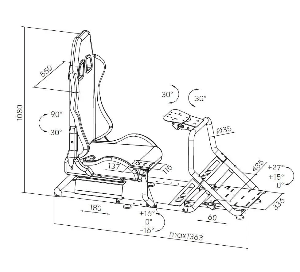 Ігрове крісло Anda Seat GamePro RS100 (RS100) - фото 3