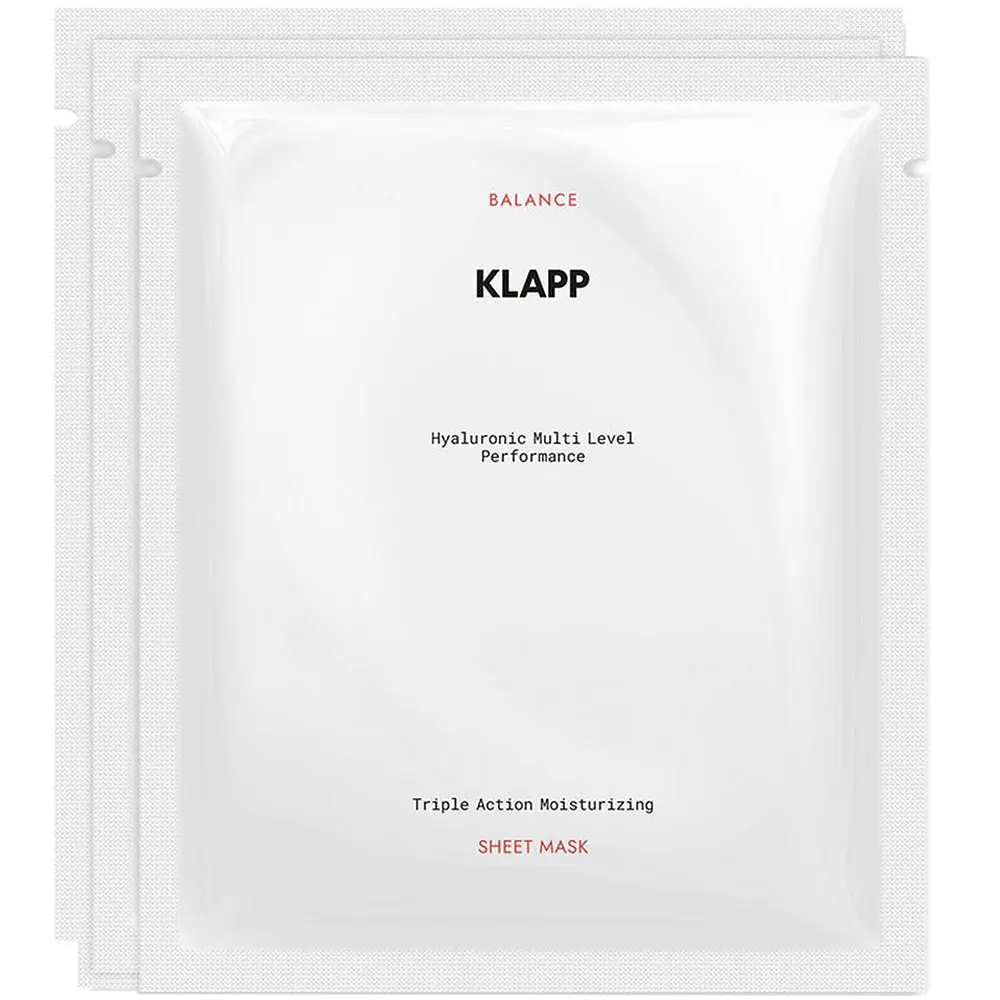 Маска для лица Klapp Triple Action Moisturizing Sheet Mask 20 мл х 3 шт. - фото 3