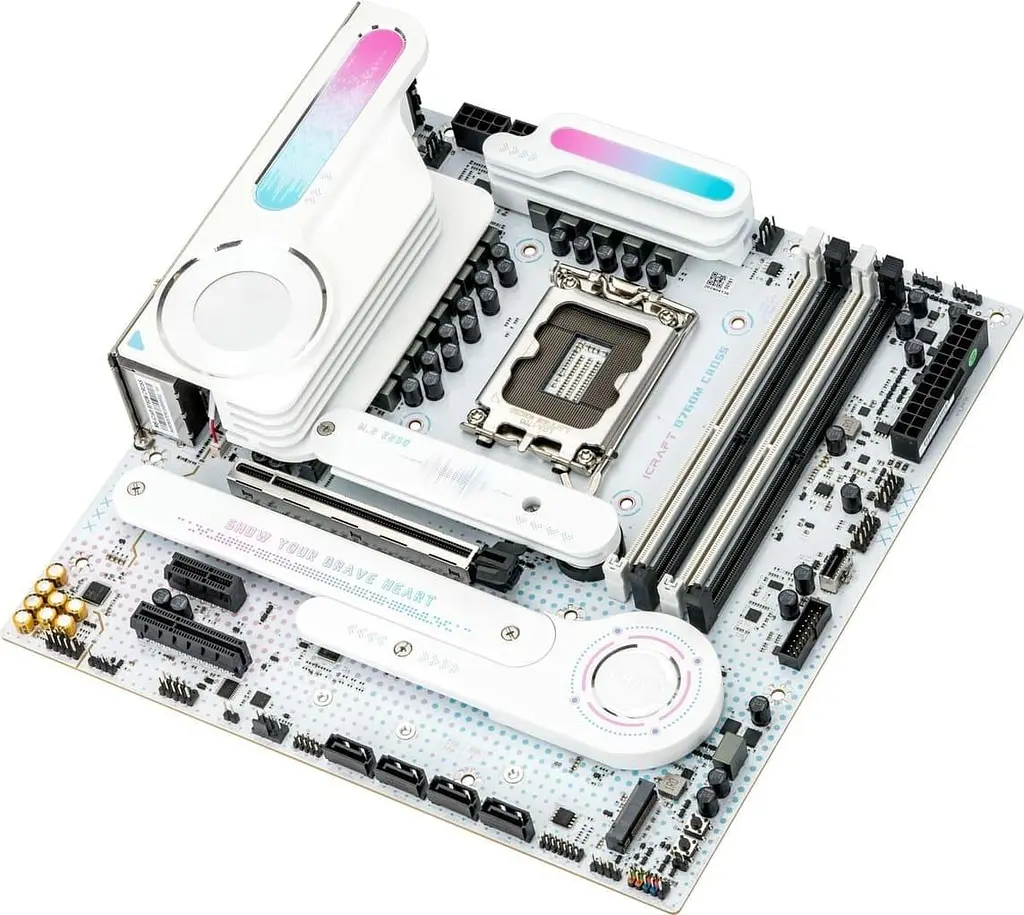 Материнська плата Maxsun iCraft B760M CROSS (MS-ICRAFT B760M CROSS) (Socket 1700, Intel B760, Micro-ATX) - фото 4