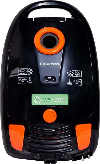 Пилосос LIBERTON LVC-0701B ECO Black (мішок) - фото 3