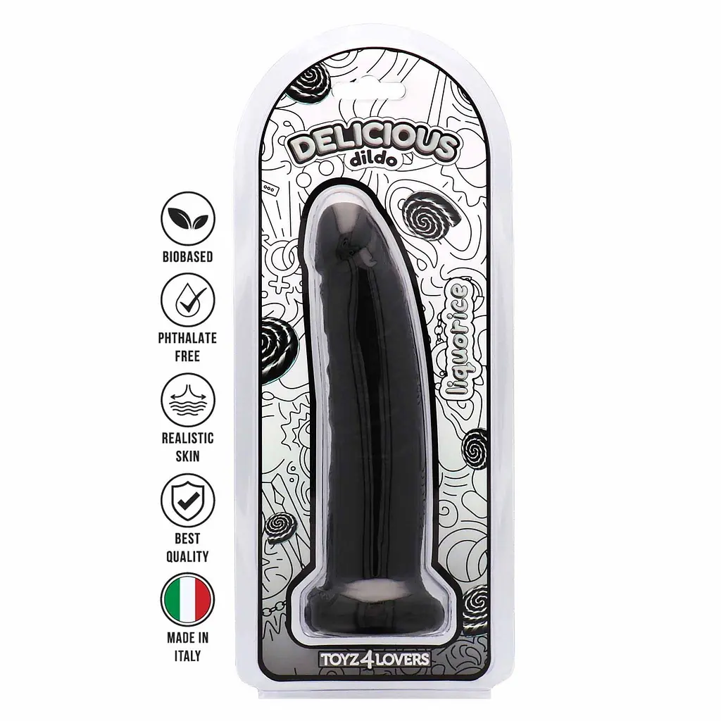 Фалоімітатор з ароматом лакриці Toyz4lovers Delicious Dildo Liquorice, 19.5 см - фото 8