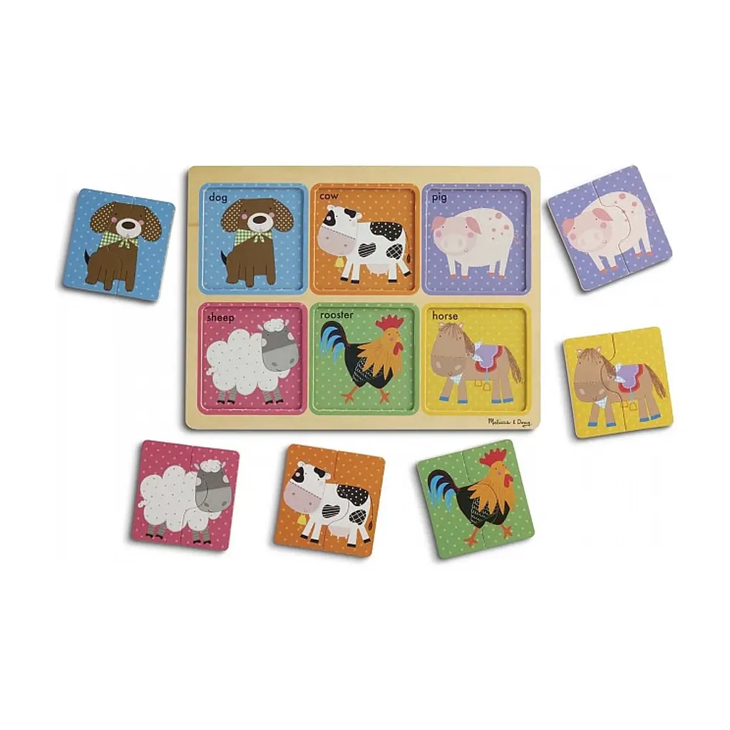 Пазл Melissa&Doug дерев'яні у футлярі "Друзі ферми" (MD31363)