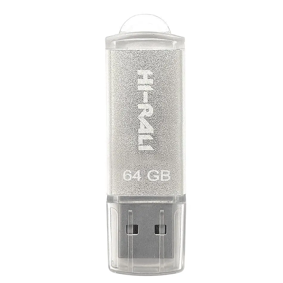 Флеш-накопичувач USB 64GB Hi-Rali Rocket Series Silver (HI-64GBVCSL) - фото 3