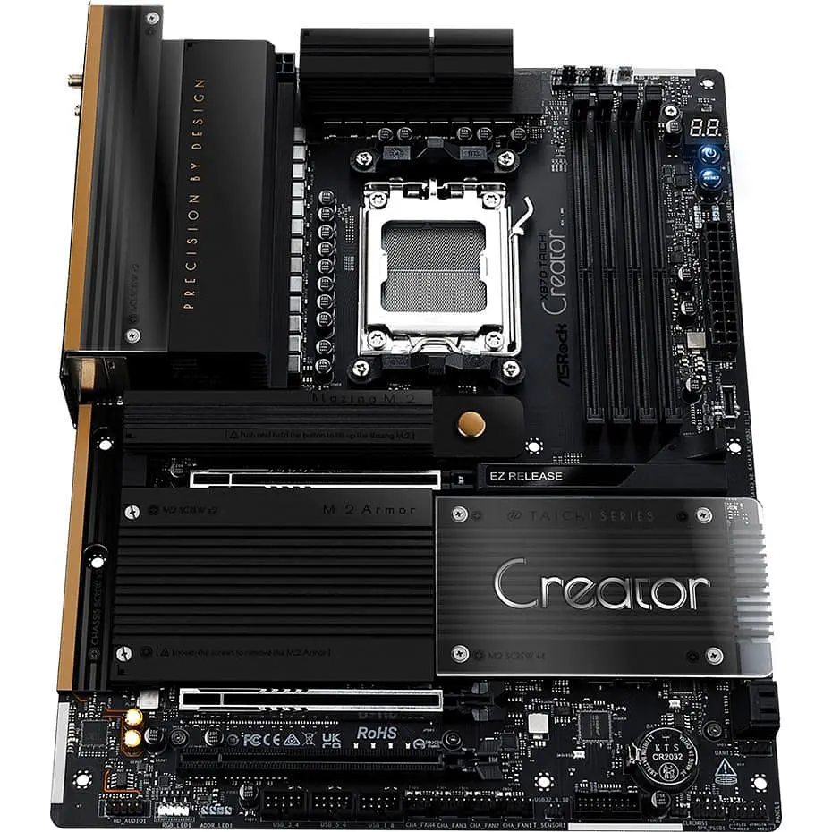 Материнська плата AsRock X870 TAICHI CREATOR (X870 TAICHI CREATOR) (Socket AM5, AMD X870, ATX) - фото 3